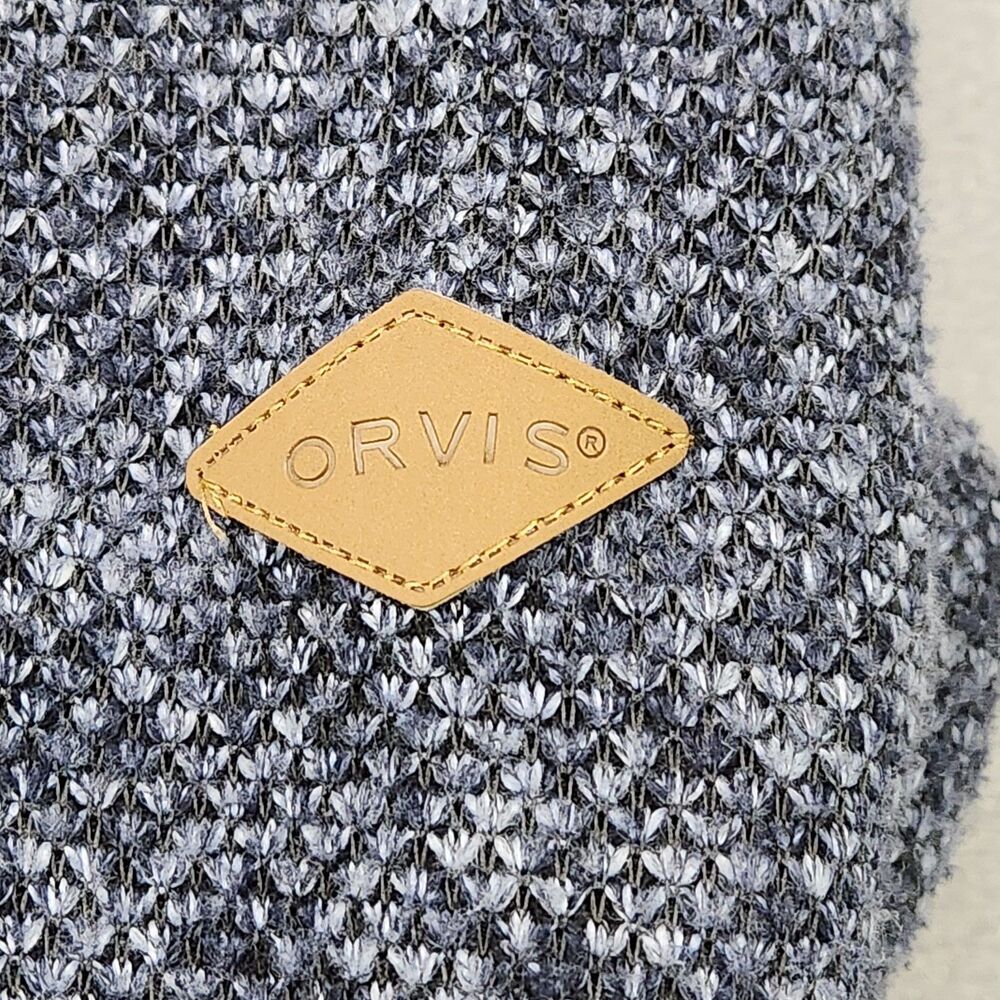 Orvis Brighton 1/4 Zip Sherpa Lined Sweater Men's Size XL Blue Pullover Textured - Picture 5 of 7
